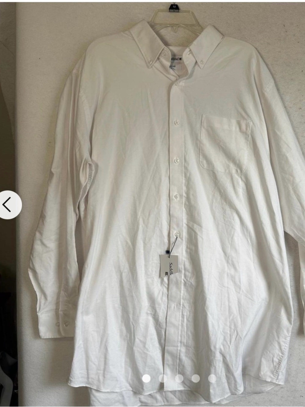 NWT White SaddleBred 2XLT white button down